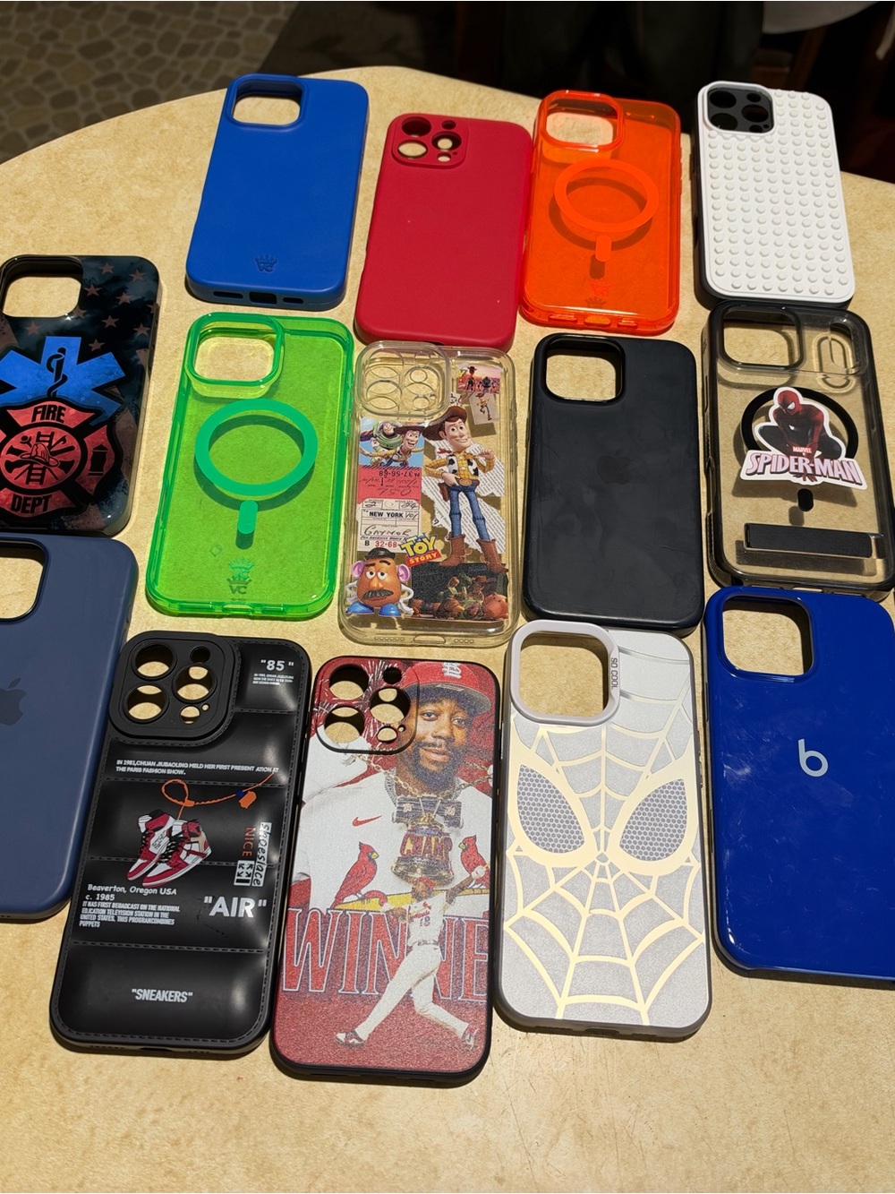 iPhone 16 pro max bundle Assorted Blue and Red iPhone Cases - Multiple Styles